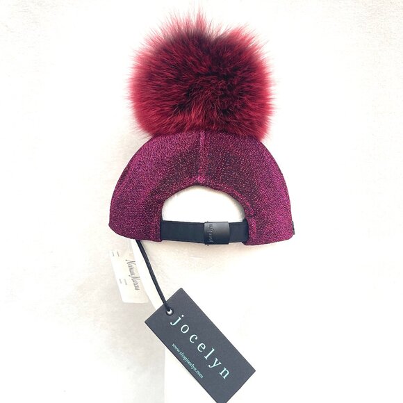 NWT Jocelyn Red Fox Bon Bon Lurex Hat/Baseball Hat Jach -25 hat $150 main image 3